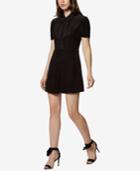 Avec Les Filles Velvet Burnout Fit & Flare Dress