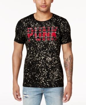 Guess Men's Punk Paint Graphic Print T-shirt