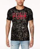 Guess Men's Punk Paint Graphic Print T-shirt