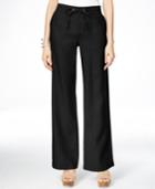 Inc International Concepts Linen Wide-leg Pants, Only At Macy's
