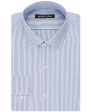 Michael Kors Blue Pearl Stripe Dress Shirt