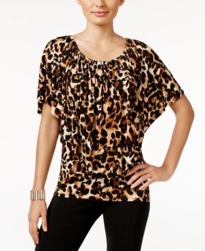 Thalia Sodi Convertible Animal-print Top, Only At Macy's