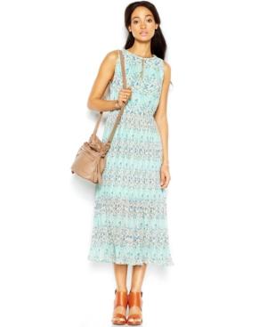 Maison Jules Sleeveless Printed Midi Dress