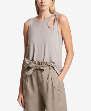 Dkny Sport Shoulder-cutout Tank Top