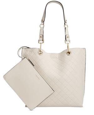Calvin Klein Medium Quilted Reversible Tote With Pouch