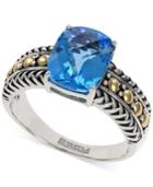 Balissima By Effy Blue Topaz Ring In 18k Gold And Sterling Silver (3-1/3 Ct. T.w.)