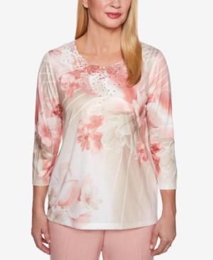 Alfred Dunner La Dolce Vita Embellished Top