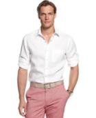Tasso Elba Big And Tall Shirt, Long Sleeve Solid Roll Tab