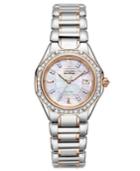 Citizen Women's Signature Octavia Eco-drive Diamond (1/2 Ct. T.w.) Two Tone Stainless Steel Bracelet Watch 29mm Ew2096-57d