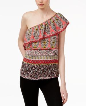 Lily Black Juniors' One-shoulder Top, Only At Macy's