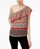 Lily Black Juniors' One-shoulder Top, Only At Macy's