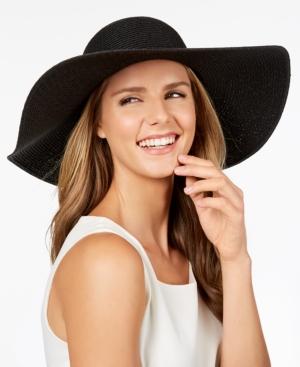 Calvin Klein Metallic-woven Floppy Hat