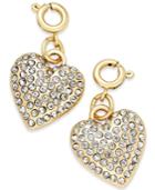 Inc International Concepts Gold-tone Pave Heart Clip-on Charm, Only At Macy's