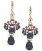 Marchesa Colored Crystal & Bead Drop Earrings
