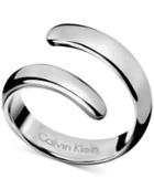 Calvin Klein Stainless Steel Embrace Bypass Ring