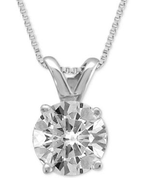Diamond Solitaire Pendant Necklace (1/2 Ct. T.w.)