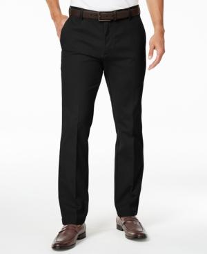 Izod Men's Flat-front Slim-fit Advantage Performance Cotton Pants