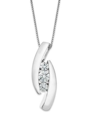 Wrapped In Love Diamond Pendant Necklace In 14k Yellow Or White Gold (1/2 Ct. T.w.)