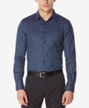 Perry Ellis Men's Twill Floral Shirt