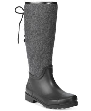 Nine West Oops Back Lace-up Rain Boots Women's Shoes
