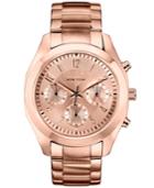 Caravelle New York By Bulova Women's Chronograph Rose Gold-tone Stainless Steel Bracelet Watch 36mm 44l115