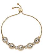 Charter Club Gold-tone Crystal Bolo Bracelet, Created For Macy's