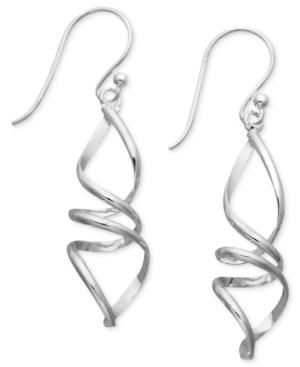 Giani Bernini Sterling Silver Earrings, Twisted Drop Earrings
