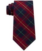 Club Room Men's Holiday Plaid Silk Tie, Created For Macy's