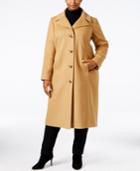 Anne Klein Plus Size Wool-cashmere Blend Maxi Walker Coat