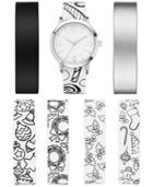 Doodlz 36mm Pvc Bracelet Watch Set