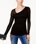 Inc International Concepts Asymmetrical Illusion Top, Created For Macy's