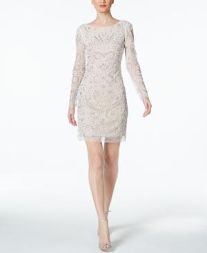 Xscape Beaded Sheath Dress