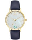 Kate Spade New York Women's Metro Zodiac Pisces Blue Leather Strap Watch 34mm Ksw1196