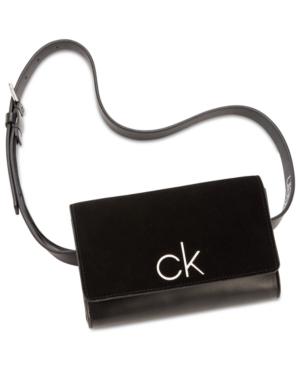 Calvin Klein Suede & Leather Belt Bag