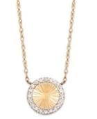 Wrapped Diamond Circle Pendant Necklace In Yellora (1/6 Ct. T.w.)