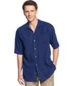 Tommy Bahama Shirt, Core Short Sleeve Catalina Twill