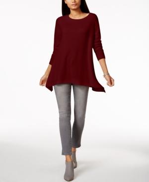 Charter Club Cashmere Handkerchief-hem Sweater, Created For Macy's