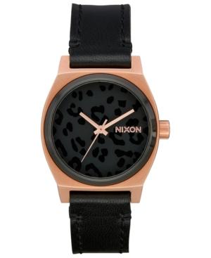 Nixon Women's Time Teller Leather Strap Watch 31mm
