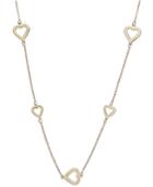 Heart Stationary Necklace In 14k Gold