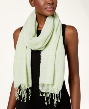 Eileen Fisher Linen Blend Fringed Scarf