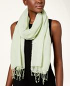 Eileen Fisher Linen Blend Fringed Scarf