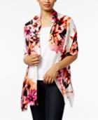 Inc International Concepts Sunset Floral Wrap & Scarf In One, Only At Macy's