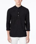 Wht Space Men's Flecked Long-sleeve Henley, Only At Macy's