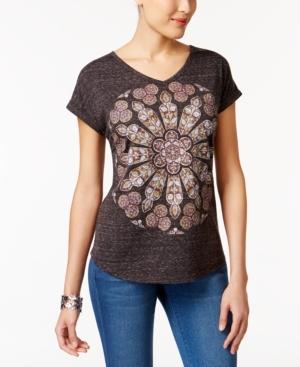 Style & Co Petite Cotton Graphic T-shirt, Only At Macy's