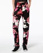 Material Girl Juniors' Floral-print Zip-detail Jogger Pants, Created For Macy's