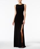 B Darlin Juniors' Embellished Open-back Gown