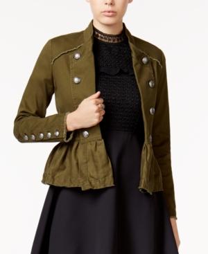 Xoxo Juniors' Double-breasted Peplum Jacket