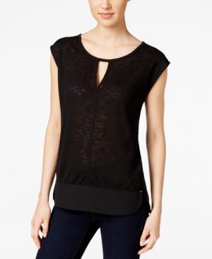Calvin Klein Jeans Sleeveless Keyhole Top