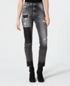 Calvin Klein Jeans Ripped Patched Straight-leg Jeans