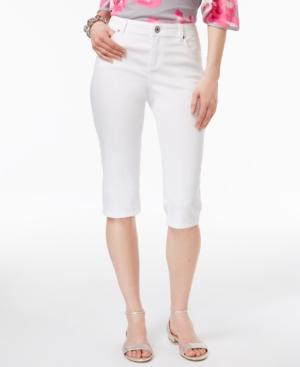 Inc International Concepts Curvy Denim Skimmer Shorts, Only At Macy's